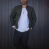 Chaqueta piloto verde