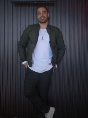 Chaqueta piloto verde