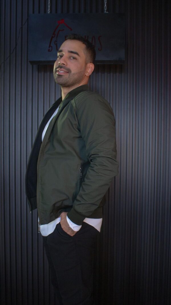 Chaqueta piloto verde