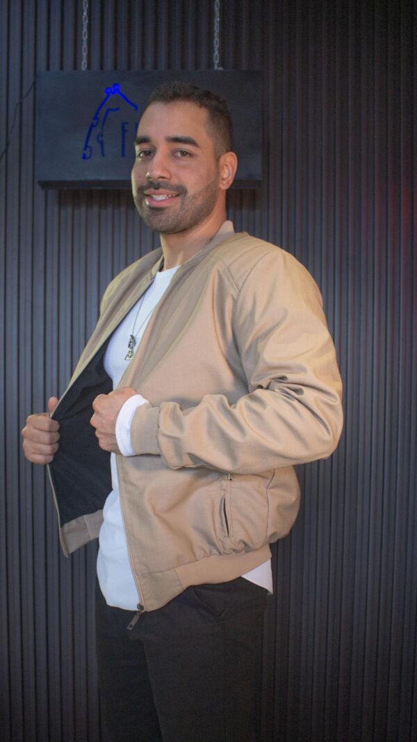 Chaqueta piloto beige