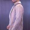 Chaqueta ovejera gamuza gris claro