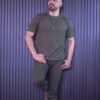 Camiseta verde militar galleta