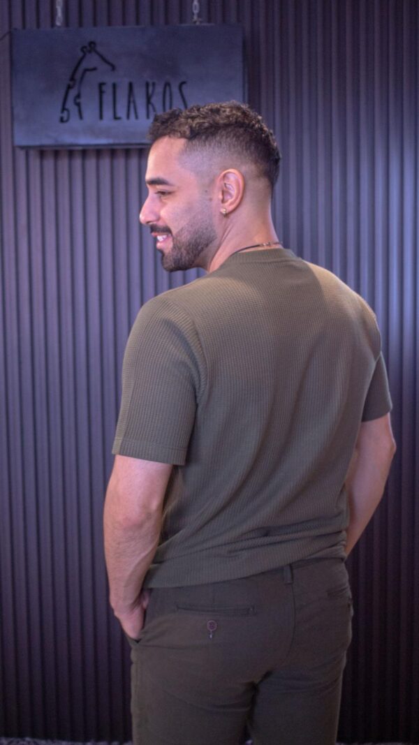 Camiseta verde militar galleta
