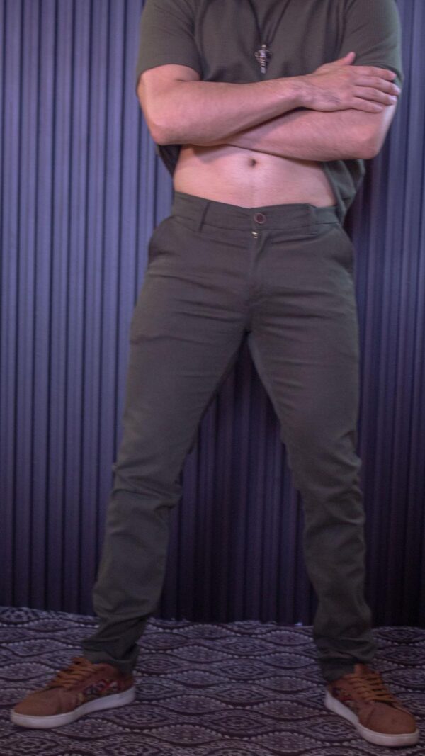 Pantalón dril verde militar galleta