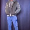 Cargo jeans azul medio