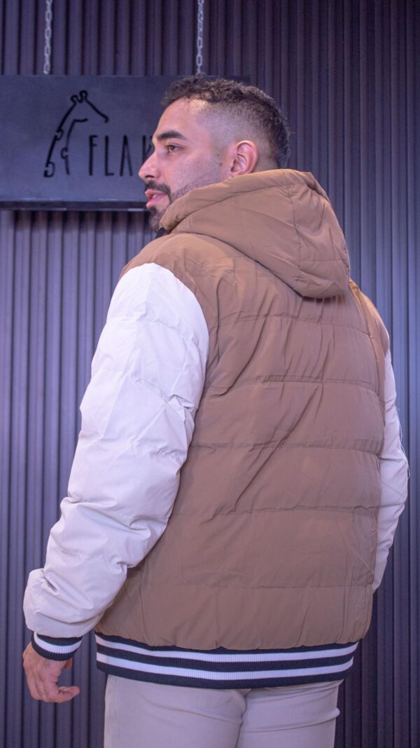 Chaqueta doble fax beige