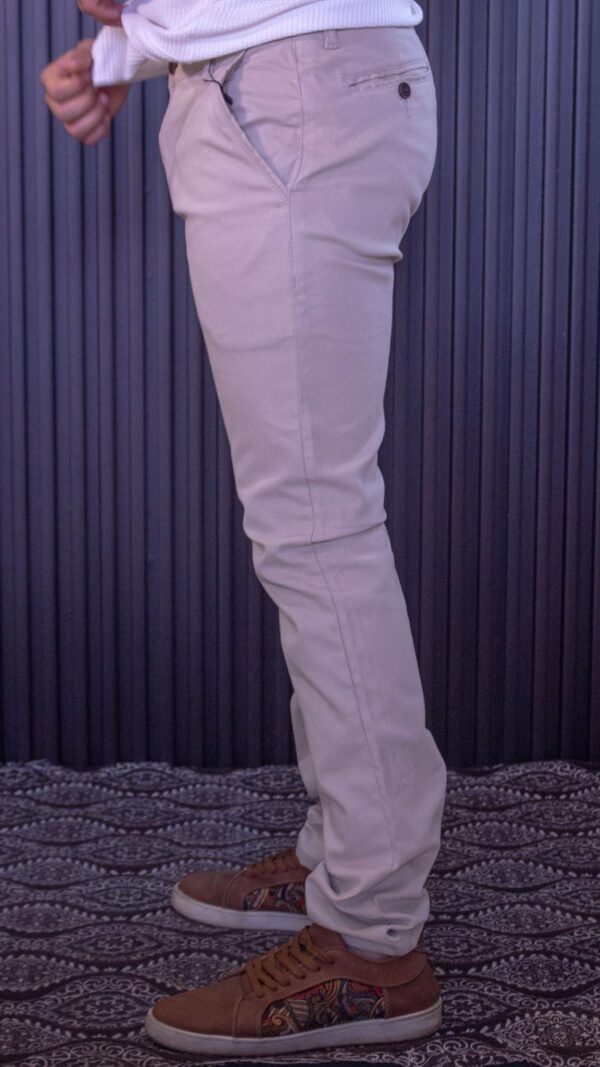 Chaqueta doble fax beige