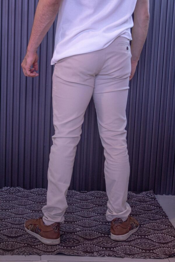 Chaqueta doble fax beige