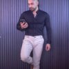 Pantalón dril galleta beige